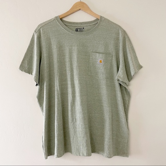 Carhartt Other - Carhartt Workwear K87 Pocket T Shirt Leaf Green Snow Heather